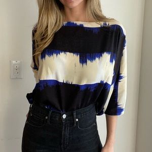 Rachel Roy // Printed Boat Neck Tunic Top